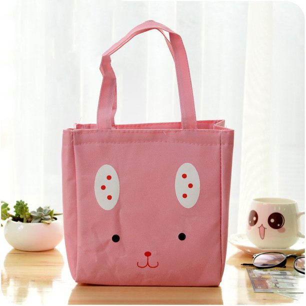 Bolsa de almuerzo Bolsa de mano Bolsa de fiambrera con bolsa de arroz Bolsa de aislamiento Bolsa de fiambrera portátil Bolsa de almuerzo Bolsa de aislamiento de lona, rosa ShuxiuWang 8390611147754