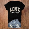 thumbnail image 2 of Trendfront Womens Love Like Jesus Graphic T Shirts Crewneck Short Sleeve Fashion Tops Summer Tee Casual Relaxed Shirt, 2 of 4
