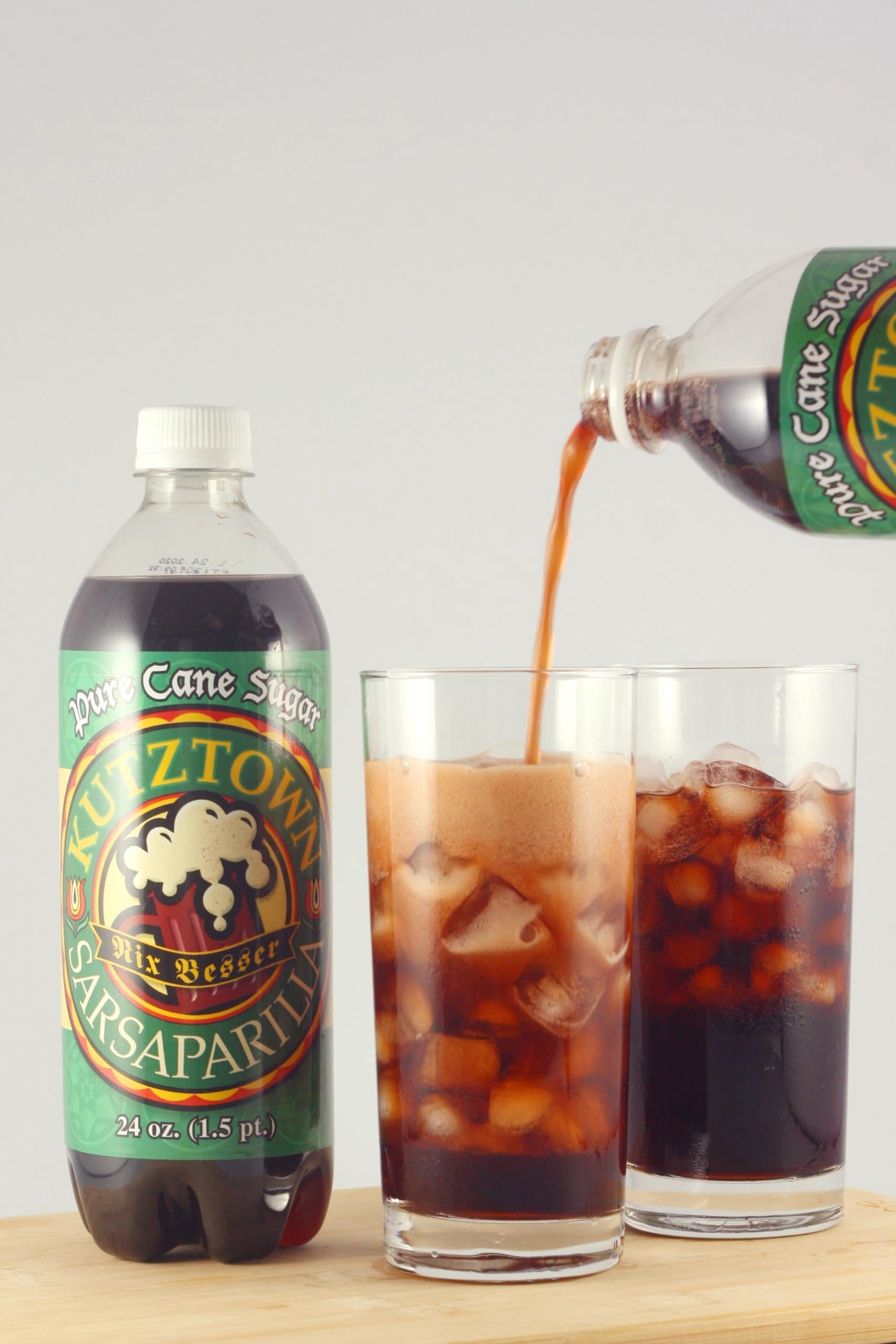 Kutztown "Nix Besser" Sarsaparilla Soda, 24 Oz. Bottles Pack of 4