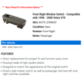 thumbnail image 2 of Front Right Window Switch - Compatible with 1998 - 2000 Volvo V70 1999, 2 of 2