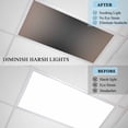 thumbnail image 4 of Brown Black Ombre Fluorescent Light Covers, Modern Gradient Abstract Art Magnetic Light Covers for Ceiling Lights, Fluorescent Ceiling Shade Filters for Classroom Bedroom Office 4x2Ft x 4PCS, 4 of 8