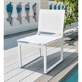 thumbnail image 2 of Modrest Kayak 17.5" Modern Aluminum & Metal Dining Chair in Off White (Set of 2), 2 of 5