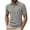 Gray, variant on Antinious Men Solid Pocket Half Collar Button Business Work Breathable Short Sleeve Shirts