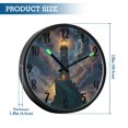 thumbnail image 3 of RMDQTR 12 Inch Sound-Activated LED Night Light Wall Clock Silent Sweep Movement Acrylic Face Battery-Operated for Bedroom/Living Room/School / Lighthouse, 3 of 8