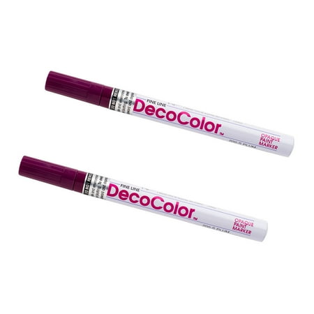 UPC: 0842497157887 | Marvy Uchida Fine Line Opaque Paint Markers Plum 2/Pack