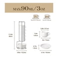 thumbnail image 4 of malacasa Coffee Mug Set, Espresso Mugs Cups Set of 6, 2.5oz Porcelain Stackable Espresso Cups with Saucers and Metal Stand for Cappuccino, Coffee Drinks, Latte, Tea, 4 of 8