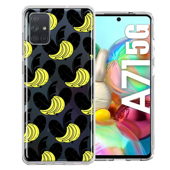 MUNDAZE For Samsung Galaxy A71 4G Tropical Bananas Design Double Layer Phone Case Cover