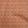 thumbnail image 1 of oneOone Cotton Poplin Twill Orange Fabric Asian Block Craft Projects Decor Fabric Printed by The Yard 56 Inch Wide, 1 of 4