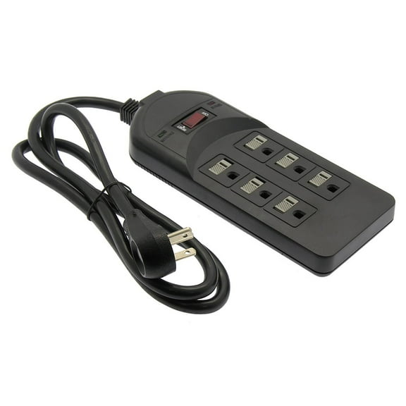 ACCL 4Ft 6 Outlet Surge Protector With ENI/RFI Filter 750J 120V 15A, 1 Pack