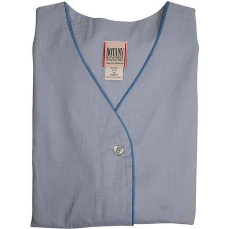 Blue Broadcloth Pajamas - Botony 500 - Ladies Plus Short Sleeve Broadcloth Pajama BLUE / XX-Large