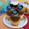 thumbnail image 4 of NASA Official Meatball Logo Heart Love Cupcake Picks Toppers Decoration Set of 6, 4 of 7
