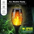 thumbnail image 6 of BAOKALER Solar Torch Lights, Flickering LED Flame, Waterproof, Yellow, 12 Pack, 6 of 8