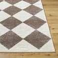 thumbnail image 4 of Livabliss Washable Rugs for Living Room, 5x7 Fossay Shag Modern Light Beige Area Rug, Bedroom Dining Room Home Decor Stain Resistant Carpet (5'3" x 7'), 4 of 7