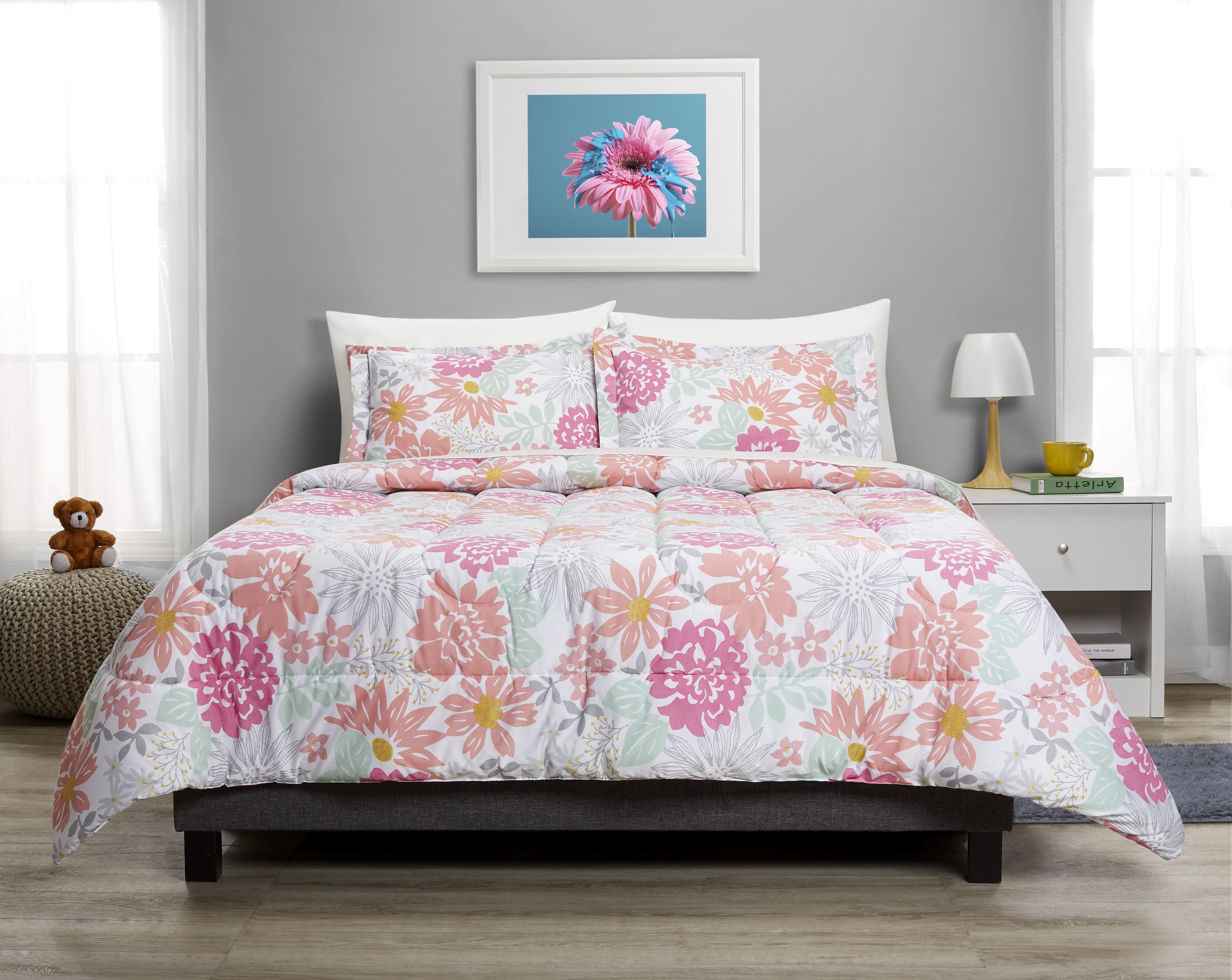Mainstays Denlee Comforter Set Walmart Com