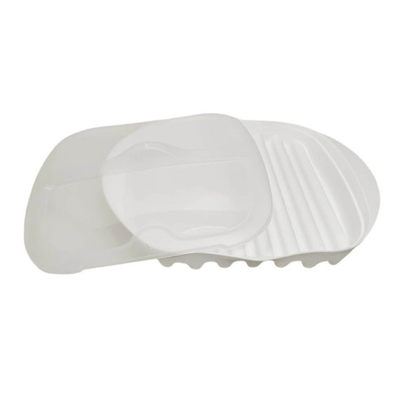 Microwave Splatter Cover Tray With Lid Grease Proof Plate For Cooking And Easy Cleaning