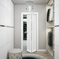 thumbnail image 3 of Sliding Closet Bi-fold Doors | Quadro 4115 White Silk, 3 of 5