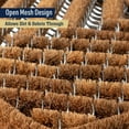 thumbnail image 3 of Kings County Tools 29x19” Natural Coir Doormat with Stainless Steel Mesh - Outdoor Welcome Mat, 3 of 6