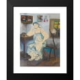 thumbnail image 2 of Filipp Malyavin 19x24 Black Modern Framed Museum Art Print Titled - Seated Woman in an Interior, 2 of 5