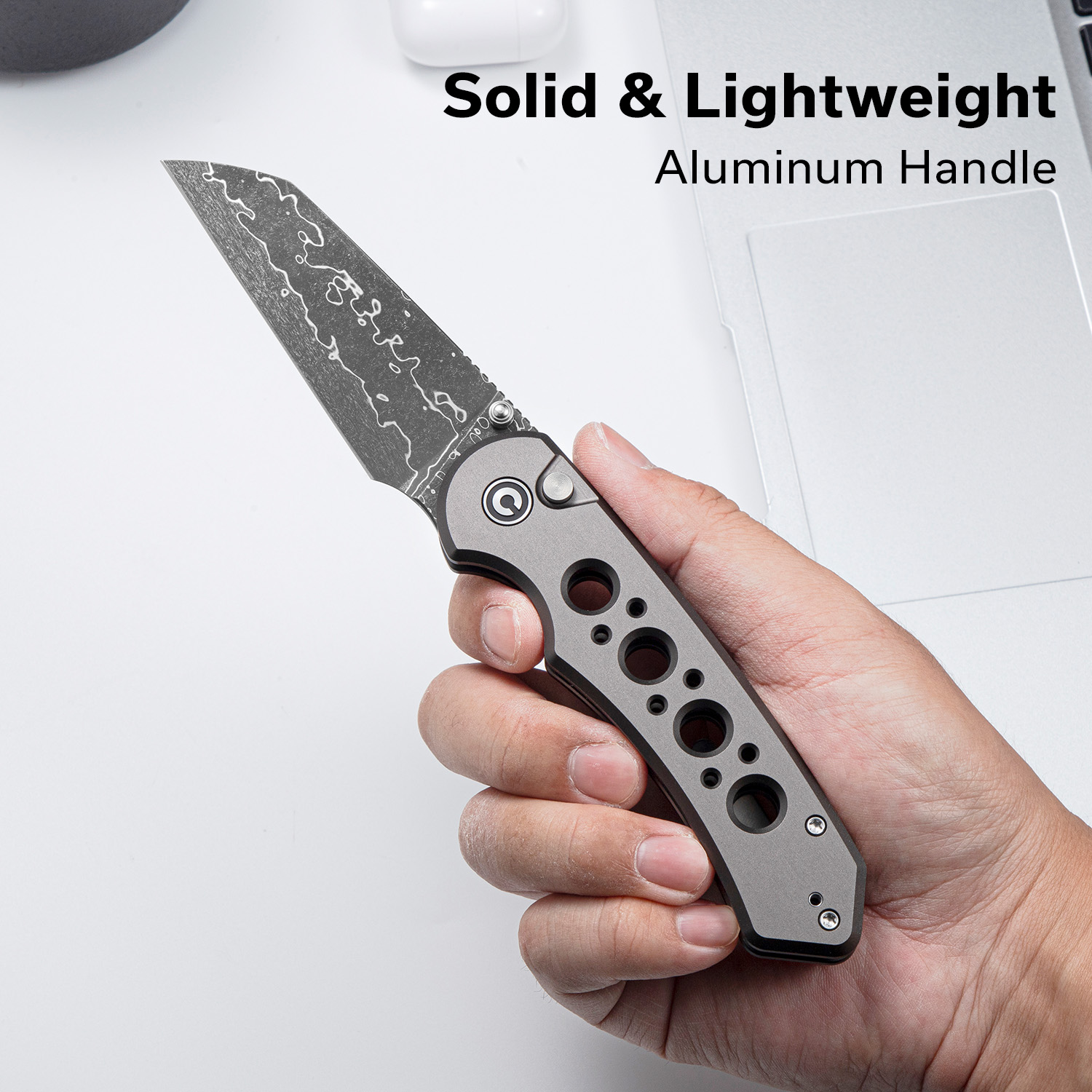 CIVIVI Pragma Prime Pocket Folding Knife with 3.49" Damascus Blade C24067-DS1