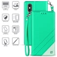 thumbnail image 4 of Wallet Case for iPhone X, Mint Infolio Credit Card Slot Cover, View Stand [Bonus Wrist Strap/Lanyard] for Apple iPhone 10, 4 of 6