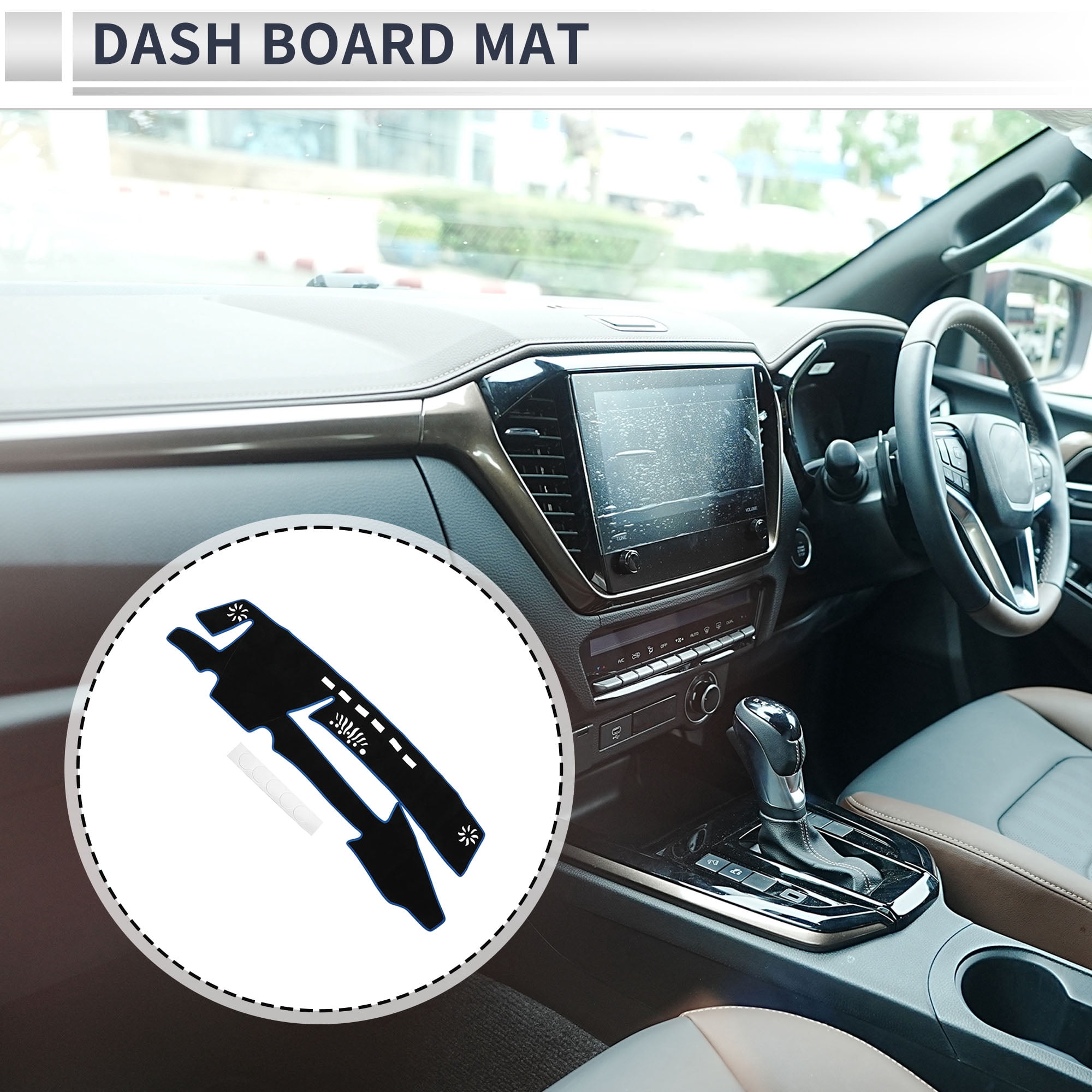 Unique Bargains Interior Dashboard Cover for Lexus ES 300h 2021-2023 Non-Slip Dash Cover Mat Polyester Silicone