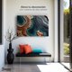 thumbnail image 3 of Cuadro Decorativo Canvas Abstracto Ondas Turquesas 90x60 Canvas Revolution, 3 of 3