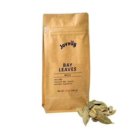 Jovvily Bay Leaves - 8oz - Whole Leaves - Resealable Bag
