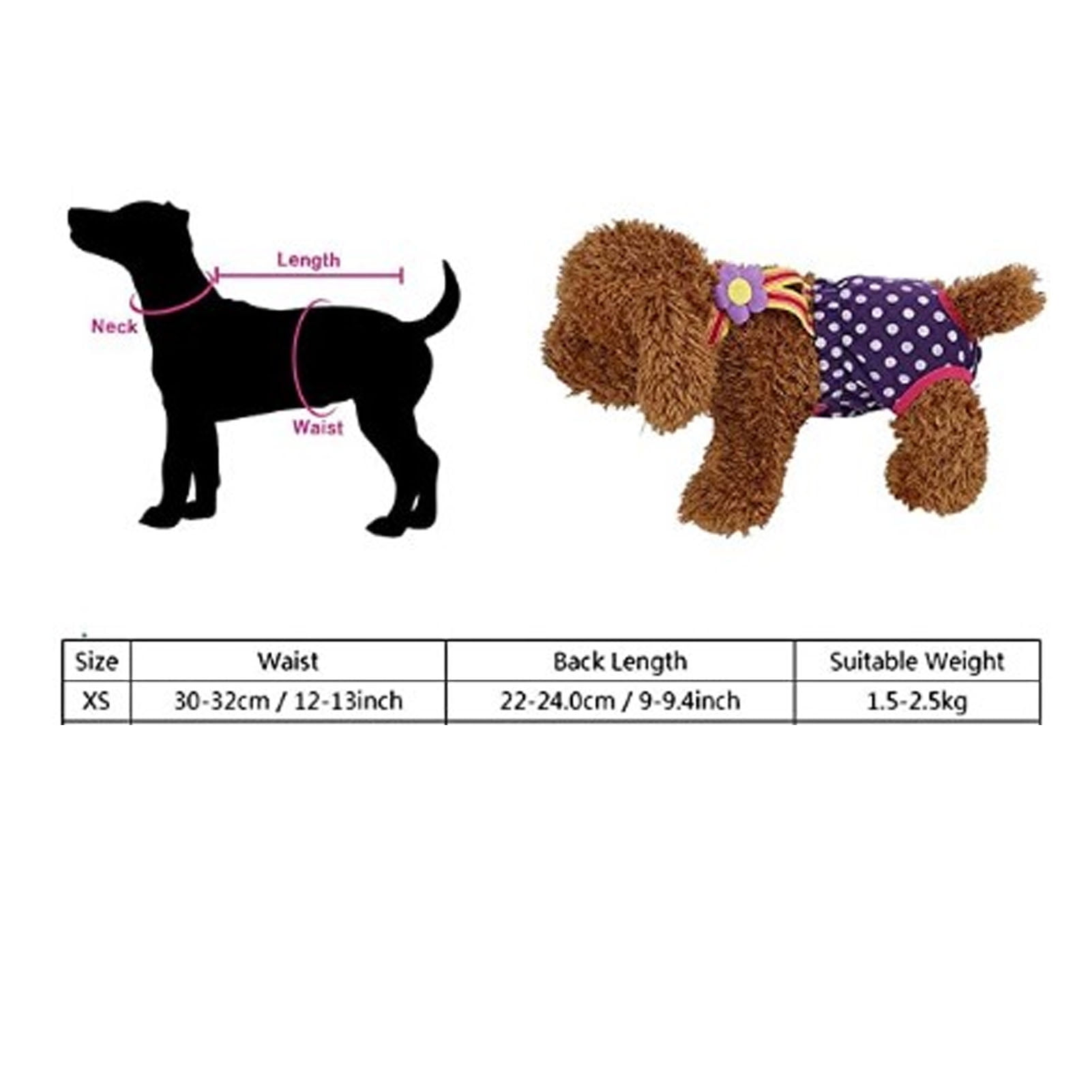 Female Dog ,, Breathable 6Sizes Female Dog Nappy, Dog In Heat Pants Dog