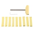 thumbnail image 2 of Metal Fret Press Tool, Golden Appearance Easy Operation Fret Pressing Inserts With Wrench For Electric Guitar Repair, 2 of 8