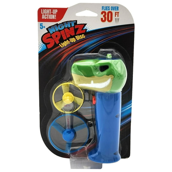 Night Spinz T-Rex, Light Up Disc, Kids, Outdoor, Kids Toy