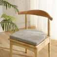thumbnail image 2 of Sweet Home Collection U-Shape Molded Memory Foam Chair Pads With Ties Taupe 2 Pack, 2 of 3