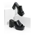 thumbnail image 3 of Women’s Chunky Platform Block Heel Mules, 3 of 7