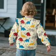 thumbnail image 5 of Xixirimido Cute Cartoon Dinosaurs Print Toddler Girls Sweatshirt Long sleeve Pullover Top Crewneck Sweater Kids Cute Graphic Pullover Sweater Fall Winter Clothes, for 2-3T, 5 of 7