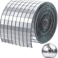 thumbnail image 4 of 4x100cm Self-Adhesive Mirror Mosaic Tile Stickers, Waterproof Glass Mirror Border Tape for DIY Bathroom, Bedroom, Disco Cowboy Hat & Home Decor, 4 of 9