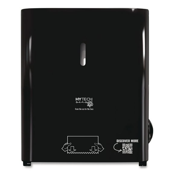 Papernet 419484 12.4 x 9.3 x 16.5 Hy Tech Manual Towel Dispenser - Black (1/Carton)