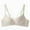 White, variant on Sexy Lace Push-Up Bralette Top for Women - Soft Steel Ring Adjustable Support with Thin Straps, Front Strappy & Breathable Lift for Sports & Everyday