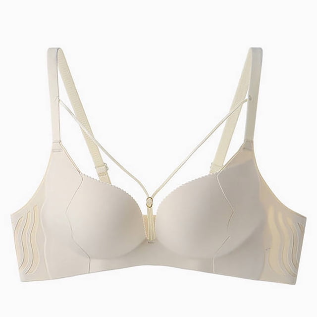 Tumotour Push Up Bras for Women Seamless Soft Full Coverage Bra with Adjustable Straps Lace Lifting Bras Supportive Comfort Breathable Everyday Bras for Running Daily Life Yoga Lounging
