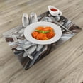 thumbnail image 2 of Ambesonne Brown Place Mats Set of 4, Magnolia on Watercolor Hues, Standard Size, White Dark Grey and Chocolate, 2 of 5