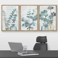 thumbnail image 2 of wall26 Framed Canvas Print Wall Art Set Forest Fern Leaf Trio Floral Wilderness Watercolor Modern Art Chic Group Relax/Calm Multicolor Pastel for Living Room, Bedroom, Office - 16"x24"x3 NA, 2 of 5