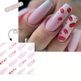 thumbnail image 2 of Fofosbeauty 24pcs Press on False Nails Tips, Coffin Fake Acrylic Nails, French Gradient Lip Print, 2 of 9