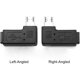 thumbnail image 5 of Adaptador de extensión Micro USB de 5 pines macho a hembra en ángulo de 90 grados izquierdo y derecho de 2 piezas, 5 of 5
