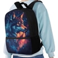 thumbnail image 3 of Uorisanigo Starry Wolf Kids Children School Backpack Multifunctional School Bag for Preschool Elementary Kindergarten Boys and Girls Student Bookbag - 17 Inch, 3 of 6