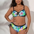 thumbnail image 1 of iTNHFP Paréos Rouges pour Femmes Maillot de Bain 2023 Bikini Trois Couleurs Bretelles Imprimées Ajustable Grande Taille Maillot de Bain pour Femmes, 1 of 5
