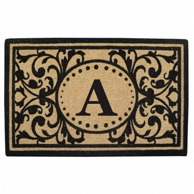 Nedia Home O2325A 30 x 48 Po Heavy Duty Coco Mat Monogrammé A