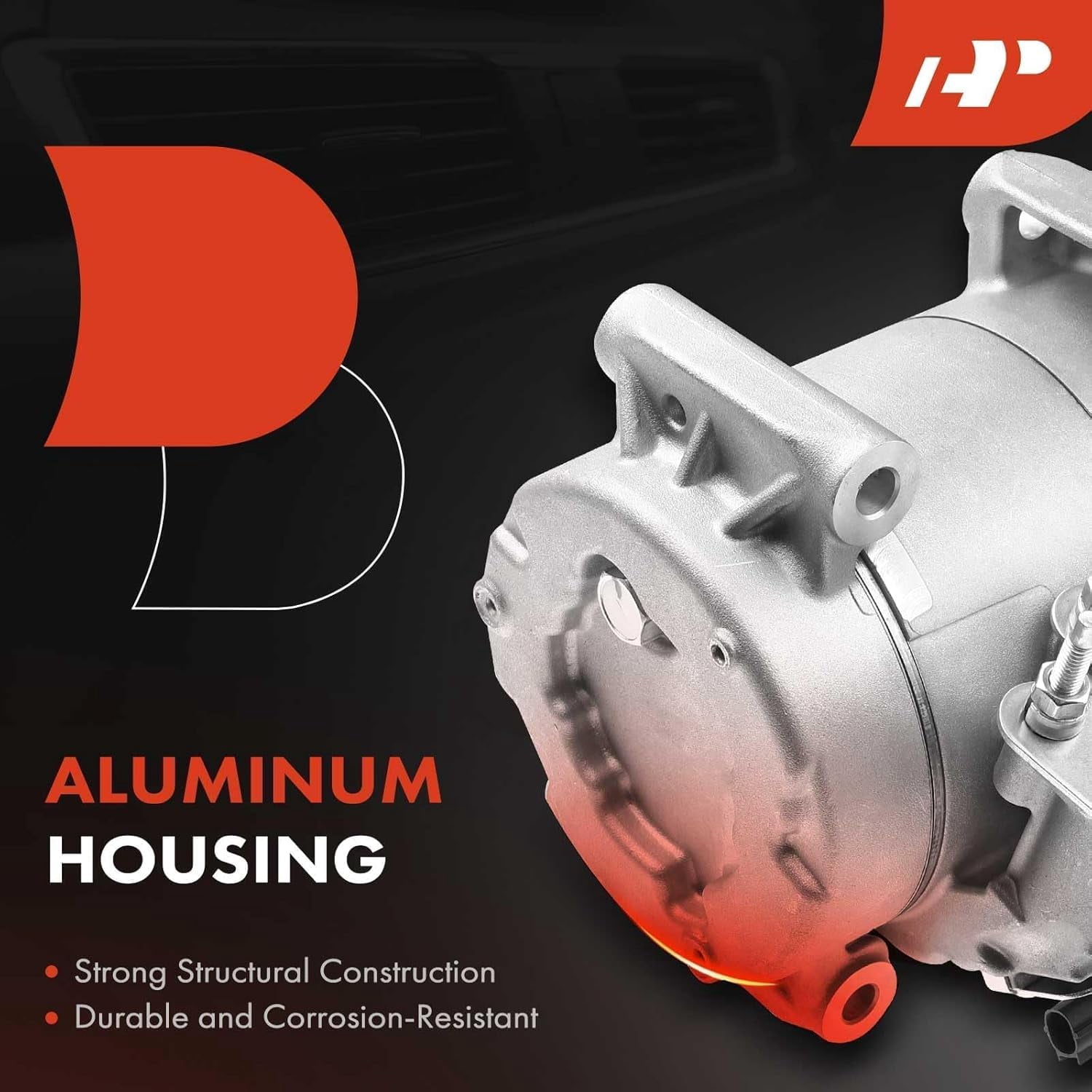A-Premium AC Compressor with Clutch Compatible with Acura MDX 2014-2016 Honda Pilot 2016-2020 Ridgeline 2017-2019 V6 3.5L