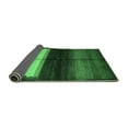 thumbnail image 2 of Ahgly Company Indoor Rectangle Abstract Emerald Green Contemporary Area Rugs, 2' x 3', 2 of 4