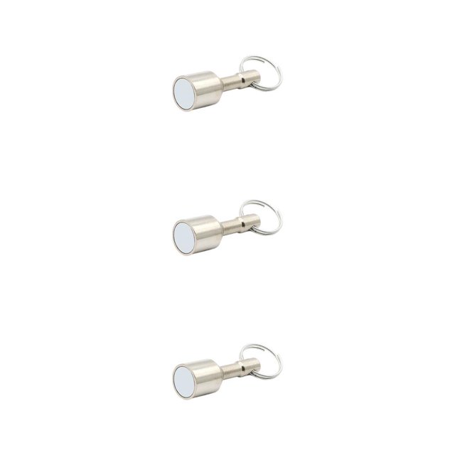 Qarigey Llavero Llavero de metal Acero inoxidable Soporte colgante de bolsillo fuerte Herramientas portátiles Imán permanente de Type1 NO1
