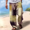 thumbnail image 1 of Printed Casual Trousers for Everyday Outdoor Wear Relaxed Fit Breathable Summer Style with Patterns, 1 of 3