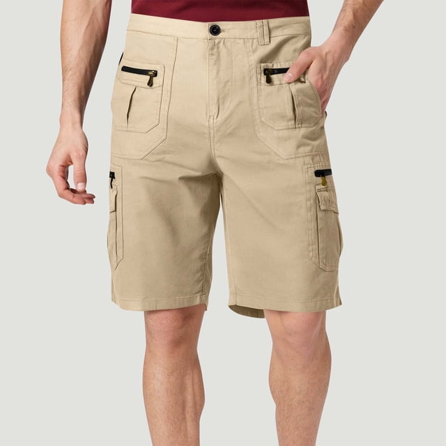 Yusimy Men's Casual Cotton Linen Shorts Elastic Waist Drawstring Pocket Solid Color Summer Beach Relaxed Fit