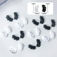 thumbnail image 2 of Wings Nail Charms, 120 Pcs White Black Angel Wings Nail Art Decorations, Shiny Nail Crystal Diamonds Gems Manicure Nail Jewels for DIY Crafts Jewelry Making (A 120 PCS) C55, 2 of 3